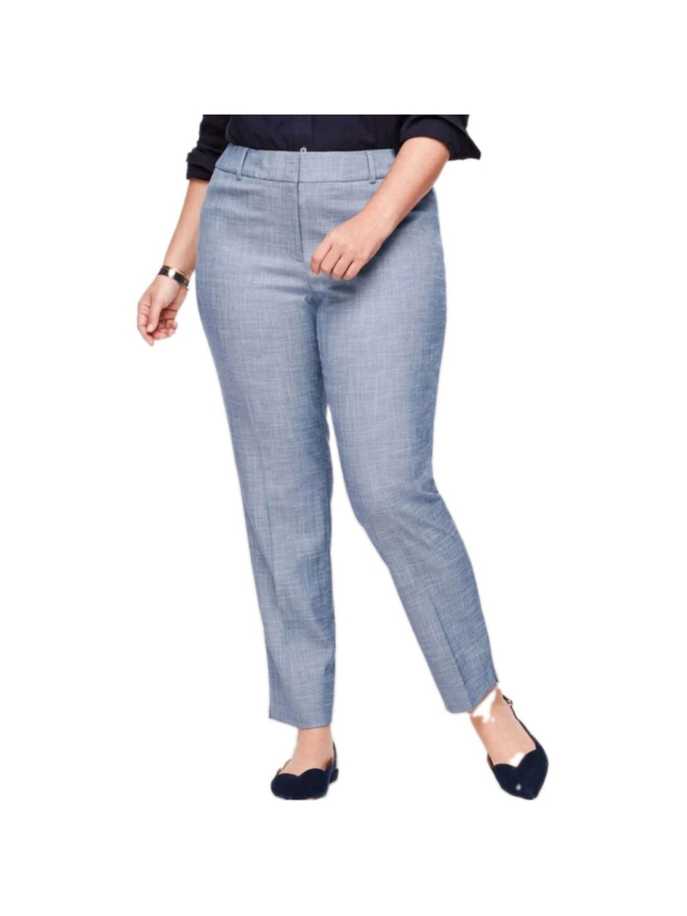 TALBOTS Women's Hampshire Ankle Dress Pants Slacks Size 4P Waist 30 Inseam 27